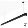 Sortie ❤️ BARCELONA LED Suspension Linéaire LED 60W 180cm 5100lm | Noir - Noir 🎉