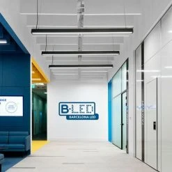 Sortie ❤️ BARCELONA LED Suspension Linéaire LED 60W 180cm 5100lm | Noir - Noir 🎉 -Suspension Soldes 14820670 4