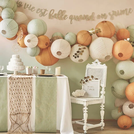 Top 10 😍 SKYLANTERN Boule Papier 20 Cm Vert Sauge 😍 4 Top 10 😍 SKYLANTERN Boule Papier 20 Cm Vert Sauge 😍 – Image 4