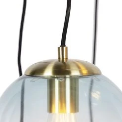 Tout neuf ⭐ QAZQA Pallon - Suspension Art Deco - 7 Lumière - Ø 650 Mm - Doré/Laiton - Art Deco - Éclairage Intérieur - Salon I Chambre I Cuisine I Salle à Manger - Doré/Laiton 🌟 -Suspension Soldes 15113987 3