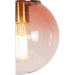 Meilleur prix 🔥 QAZQA Pallon - Suspension Art Deco - 1 Lumière - Ø 200 Mm - Rose - Art Deco - Éclairage Intérieur - Salon I Chambre I Cuisine I Salle à Manger - Rose ✔️ 6 Meilleur prix 🔥 QAZQA Pallon - Suspension Art Deco - 1 Lumière - Ø 200 Mm - Rose - Art Deco - Éclairage Intérieur - Salon I Chambre I Cuisine I Salle à Manger - Rose ✔️ -Suspension Soldes 15113991 3