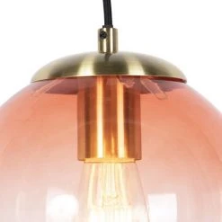 Meilleur prix 🔥 QAZQA Pallon - Suspension Art Deco - 1 Lumière - Ø 200 Mm - Rose - Art Deco - Éclairage Intérieur - Salon I Chambre I Cuisine I Salle à Manger - Rose ✔️ 7 Meilleur prix 🔥 QAZQA Pallon - Suspension Art Deco - 1 Lumière - Ø 200 Mm - Rose - Art Deco - Éclairage Intérieur - Salon I Chambre I Cuisine I Salle à Manger - Rose ✔️ -Suspension Soldes 15113991 4