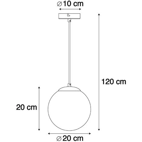 Meilleure affaire 🌟 QAZQA Pallon - Suspension Art Deco - 1 Lumière - Ø 200 Mm - Bleu - Art Deco - Éclairage Intérieur - Salon I Chambre I Cuisine I Salle à Manger - Bleu 👏 4 Meilleure affaire 🌟 QAZQA Pallon - Suspension Art Deco - 1 Lumière - Ø 200 Mm - Bleu - Art Deco - Éclairage Intérieur - Salon I Chambre I Cuisine I Salle à Manger - Bleu 👏 – Image 4
