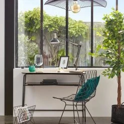 Remise ❤️ Suspension En Métal Filaire Forme Chapeau Noir - D.58 X H.9 Cm -PEGANE- 😍 -Suspension Soldes 15923066 3