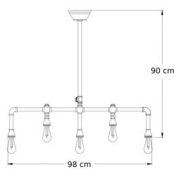 Top 10 ✨ KOSILUM Suspension Loft Industrielle - Luigi - Cuivre ✔️ -Suspension Soldes 16061505 5