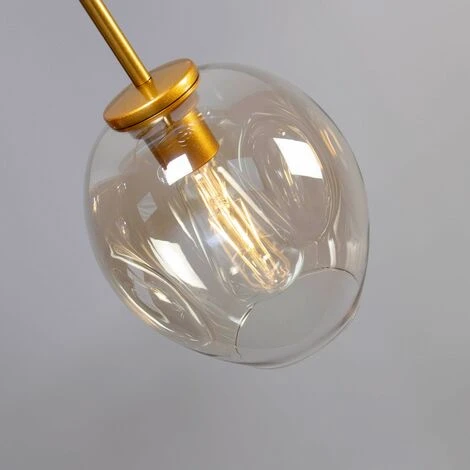 Promo 🥰 KOSILUM Lustre Suspension Dorée Style Floral 7 Boules - Ofélia - Doré / Laiton ❤️ 3 Promo 🥰 KOSILUM Lustre Suspension Dorée Style Floral 7 Boules - Ofélia - Doré / Laiton ❤️ – Image 3