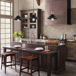 Grosses soldes ❤️ IDEGU Retro Suspension Luminaire Industriel Design Edison Luminaire Plafonnier E27 Lustre Suspension En Métal, Ø 22cm, Noir 😉 -Suspension Soldes 16268920 3