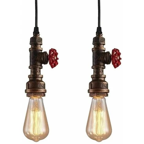 Le moins cher 🌟 IDEGU Suspension Luminaire Industrielle, 2 Lampes Plafonnier Lustre Vintage En Design Tuyau Lumière Art Déco Pour Café, Bar, Restaurant, Cuisine - Bronze Antique ❤️ 1 Le moins cher 🌟 IDEGU Suspension Luminaire Industrielle, 2 Lampes Plafonnier Lustre Vintage En Design Tuyau Lumière Art Déco Pour Café, Bar, Restaurant, Cuisine - Bronze Antique ❤️