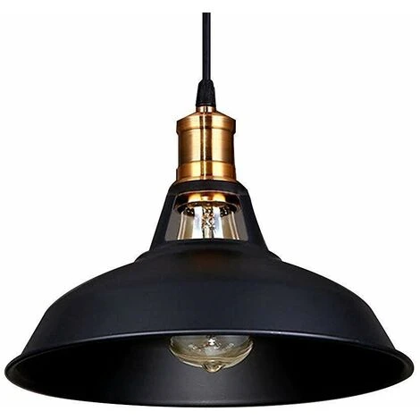 Remise ⭐ IDEGU 3 Rétro Luminaires Suspensions Vintage Ø27 Cm,lustre Abat-jour Style Industriel Métal , Plafonnier Vintage éclairage Intérieur, Lampe Cuisine Salon Salle à Manger Chambre,noir 👍 3 Remise ⭐ IDEGU 3 Rétro Luminaires Suspensions Vintage Ø27 Cm,lustre Abat-jour Style Industriel Métal , Plafonnier Vintage éclairage Intérieur, Lampe Cuisine Salon Salle à Manger Chambre,noir 👍 – Image 3