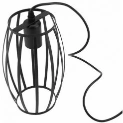 Meilleure affaire 😍 IDEGU 3 Lampes Suspension Luminaire Vintage Lustre Style Geometrique Lampe Suspendue En Forme De Cage Pour Chambre à Coucher, Salon, Salle à Manger, Cuisine , Noir 🧨 -Suspension Soldes 16269068 5