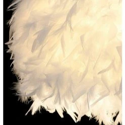 Meilleure vente ❤️ IDEGU Lustre Suspension Ø 30cm Lustre Plume Blanche Suspension Luminaire Pour Chambre 🎉 9 Meilleure vente ❤️ IDEGU Lustre Suspension Ø 30cm Lustre Plume Blanche Suspension Luminaire Pour Chambre 🎉 -Suspension Soldes 16269237 5