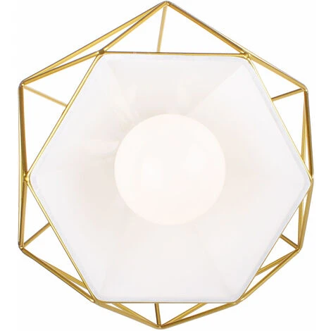 Vente flash 👏 IDEGU Lampes De Plafond Abat-Jour En Fer Forme Diamant, Lampe Suspension Lustre Cage Avec Douille Eclairage Style Industrielle Doré (sans Ampoule) ⭐ 3 Vente flash 👏 IDEGU Lampes De Plafond Abat-Jour En Fer Forme Diamant, Lampe Suspension Lustre Cage Avec Douille Eclairage Style Industrielle Doré (sans Ampoule) ⭐ – Image 3