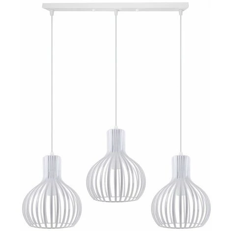 Vente flash 😍 IDEGU Suspensions à 3 Cage En Métal Style Vintage Industriel Ø20cm, Lampe Au Plafond Pour Cuisine Salon Salle à Manger Chambre - Blanc ✔️ 1 Vente flash 😍 IDEGU Suspensions à 3 Cage En Métal Style Vintage Industriel Ø20cm, Lampe Au Plafond Pour Cuisine Salon Salle à Manger Chambre - Blanc ✔️