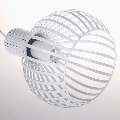 Vente flash 😍 IDEGU Suspensions à 3 Cage En Métal Style Vintage Industriel Ø20cm, Lampe Au Plafond Pour Cuisine Salon Salle à Manger Chambre - Blanc ✔️ 5 Vente flash 😍 IDEGU Suspensions à 3 Cage En Métal Style Vintage Industriel Ø20cm, Lampe Au Plafond Pour Cuisine Salon Salle à Manger Chambre - Blanc ✔️ – Image 5