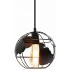 Remise ⌛ IDEGU Suspension Luminaires Industrielle Cage Sphère Ø20cm , Lustre Plafonniers Lampe Cuisine Salon Salle à Manger Chambre, E27 Noir ✔️