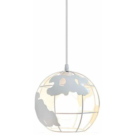 Meilleure affaire đ„ IDEGU Suspension Luminaires Industrielle Cage Sphère Ø20cm , Lustre Plafonniers Lampe Cuisine Salon Salle à Manger Chambre, E27 Blanc â 1 Meilleure affaire đ„ IDEGU Suspension Luminaires Industrielle Cage Sphère Ø20cm , Lustre Plafonniers Lampe Cuisine Salon Salle à Manger Chambre, E27 Blanc â