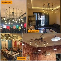 Remise 🤩 IDEGU Moderne Et Rétro Lustre Suspension, 10 Bras Suspension Luminaire DIY Créatif Lustre Araignee Ajustable 200CM Vintage Lampe De Plafond Avec E27 Douille, Noir, 6 Lumières ⌛ 6 Remise 🤩 IDEGU Moderne Et Rétro Lustre Suspension, 10 Bras Suspension Luminaire DIY Créatif Lustre Araignee Ajustable 200CM Vintage Lampe De Plafond Avec E27 Douille, Noir, 6 Lumières ⌛ -Suspension Soldes 16277133 3