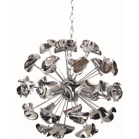 De gros 👏 AUTRE Lustre Suspension Boule Design En Métal Chromé Plafonnier Suspendu 4 Lumières 🔥 1 De gros 👏 AUTRE Lustre Suspension Boule Design En Métal Chromé Plafonnier Suspendu 4 Lumières 🔥