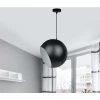 Sortie ⭐ AUTRE Suspension Luminaire Lampe LED Boule Noire Design Pour Plafond En Métal 🥰