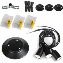 De gros ✔️ AXHUP Suspension Luminaire Industrielle Pendentif Lustre Araignée DIY Eclairage Décoration Noir ✨ -Suspension Soldes 16894714 4