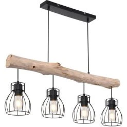 De gros 😀 ETC-SHOP Plafonnier Suspendu, Dimmable, Poutres En Bois, Lampe à Pendule En Treillis, Filament Dans Un Ensemble Comprenant Des Ampoules LED 🥰 8 De gros 😀 ETC-SHOP Plafonnier Suspendu, Dimmable, Poutres En Bois, Lampe à Pendule En Treillis, Filament Dans Un Ensemble Comprenant Des Ampoules LED 🥰 -Suspension Soldes 17568976 4