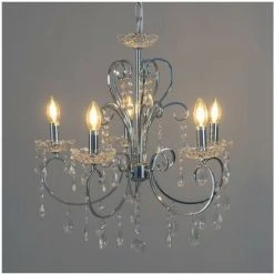 Top 10 💯 KOSILUM Lustre Cristal Argent - Pavia - Argenté / Chromé ✨ -Suspension Soldes 18122842 3