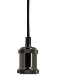 Nouveau 🎉 XANLITE - Suspension à Douille Noire, Style Vintage, Culot E27 - SDVEB ✔️