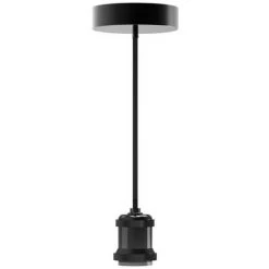 Nouveau 🎉 XANLITE - Suspension à Douille Noire, Style Vintage, Culot E27 - SDVEB ✔️ -Suspension Soldes 18355820 4