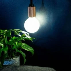 Vente flash ⭐ XANLITE - Suspension à Douille En Aluminium, Finition Pointes De Diamant Cuivrées Rosées, Culot E27 - SDV03EP 🔥 -Suspension Soldes 18355919 2