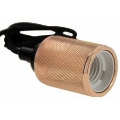 Vente flash ⭐ XANLITE - Suspension à Douille En Aluminium, Finition Pointes De Diamant Cuivrées Rosées, Culot E27 - SDV03EP 🔥 -Suspension Soldes 18355919 5