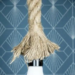 Meilleure affaire 🔥 XANLITE - Suspension Vintage, Corde De Chanvre, Culot E27 - SDVCOR01 🎁 -Suspension Soldes 18355922 4