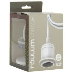 Top 10 🥰 TOULUM - Suspension à Douille Blanche, Style Vintage, 100 Cm De Câble, Culot E27 - TSDVEWECO 🌟 -Suspension Soldes 18355945 4