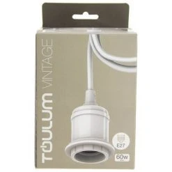 Top 10 🥰 TOULUM - Suspension à Douille Blanche, Style Vintage, 100 Cm De Câble, Culot E27 - TSDVEWECO 🌟 -Suspension Soldes 18355945 5