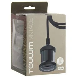 Sortie 😉 TOULUM - Suspension à Douille Noire, Style Vintage, 120 Cm De Câble, Culot E27 - TSDVEB02 ✨ -Suspension Soldes 18355947 4