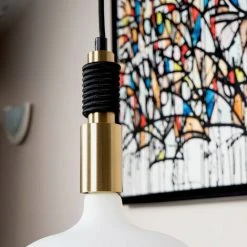 Le moins cher ❤️ XANLITE - Suspension Spirale En Laiton, Couleur Dorée, Culot E27 - COSDESPL 🤩 -Suspension Soldes 18355953 4