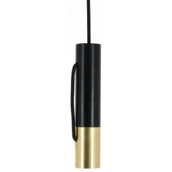 Vente flash 🎉 XANLITE - Suspension Tempo En Métal Noir Et Laiton, Culot E27 - COSDETEMBL ✔️