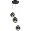 Grosses soldes 🌟 QAZQA Pallon - Suspension Art Deco - 3 Lumière - Ø 45 Cm - Argenté - Art Deco - Éclairage Intérieur - Salon I Chambre I Cuisine I Salle à Manger - Argenté 👍