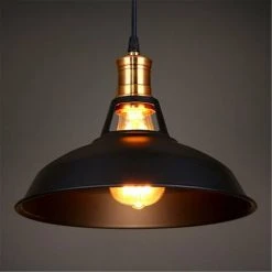 Le moins cher 🧨 Lustre Suspension Industrielle Vintage E27 Lampe Plafonniers Stoex Retro Abat-jour Pour Cuisine Salle à Manger Salon Chambre Restaurant - Noir 🤩 -Suspension Soldes 19304427 2