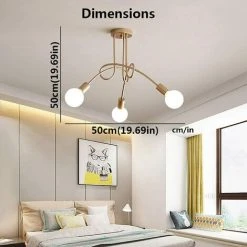 Les meilleures critiques de ⌛ IDEGU Plafonnier Industriel Vintage 3 Lights Or , Suspension Luminaire Deco Design Rétro Lustre Abat-jour E27 Pour Cuisine Salle A Manger Chambre Salon Bar - Doré 🥰 -Suspension Soldes 19765594 4