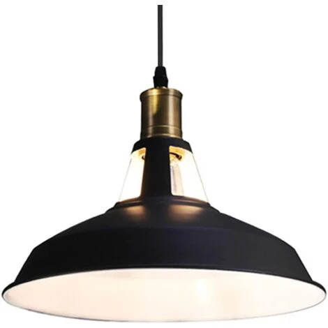 Budget ✔️ STOEX Lustre Suspension Industrielle Vintage E27 LED Lampe Plafonniers Retro Abat-jour Pour Cuisine Salle à Manger Salon Chambre Restaurant, Noir Avec Blanc 🛒 1 Budget ✔️ STOEX Lustre Suspension Industrielle Vintage E27 LED Lampe Plafonniers Retro Abat-jour Pour Cuisine Salle à Manger Salon Chambre Restaurant, Noir Avec Blanc 🛒