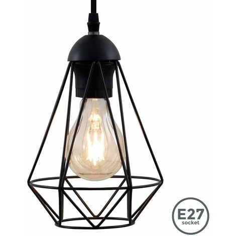 Remise ⌛ B.K.LICHT Suspension Métal Design Rétro éclairage Style Industriel Vintage Pour Ampoule E27 Max. 40W 🤩 1 Remise ⌛ B.K.LICHT Suspension Métal Design Rétro éclairage Style Industriel Vintage Pour Ampoule E27 Max. 40W 🤩