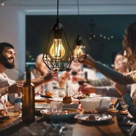 Remise ⌛ B.K.LICHT Suspension Métal Design Rétro éclairage Style Industriel Vintage Pour Ampoule E27 Max. 40W 🤩 2 Remise ⌛ B.K.LICHT Suspension Métal Design Rétro éclairage Style Industriel Vintage Pour Ampoule E27 Max. 40W 🤩 – Image 2