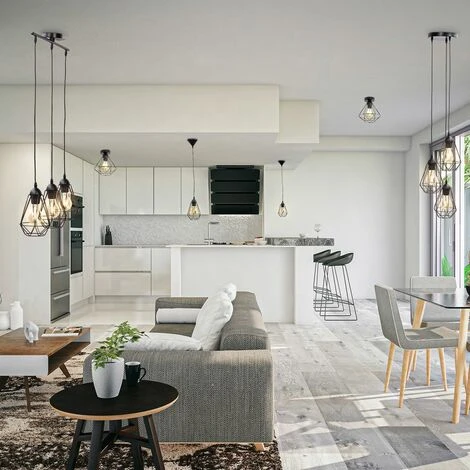 Remise ⌛ B.K.LICHT Suspension Métal Design Rétro éclairage Style Industriel Vintage Pour Ampoule E27 Max. 40W 🤩 5 Remise ⌛ B.K.LICHT Suspension Métal Design Rétro éclairage Style Industriel Vintage Pour Ampoule E27 Max. 40W 🤩 – Image 5