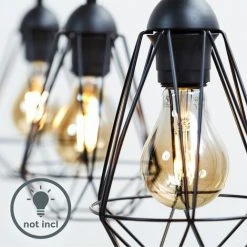 Nouveau 👏 B.K.LICHT Suspension Métal Trio Design Rétro éclairage Style Industriel Vintage Pour Ampoule E27 Max. 40W ⌛ 7 Nouveau 👏 B.K.LICHT Suspension Métal Trio Design Rétro éclairage Style Industriel Vintage Pour Ampoule E27 Max. 40W ⌛ -Suspension Soldes 20408615 3