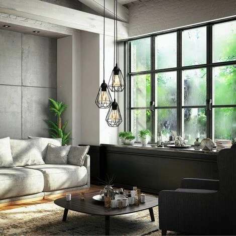 Coupon 🥰 B.K.LICHT Suspension Métal Trio Ronde Design Rétro éclairage Style Industriel Vintage Pour Ampoule E27 Max. 40W ✨ 4 Coupon 🥰 B.K.LICHT Suspension Métal Trio Ronde Design Rétro éclairage Style Industriel Vintage Pour Ampoule E27 Max. 40W ✨ – Image 4