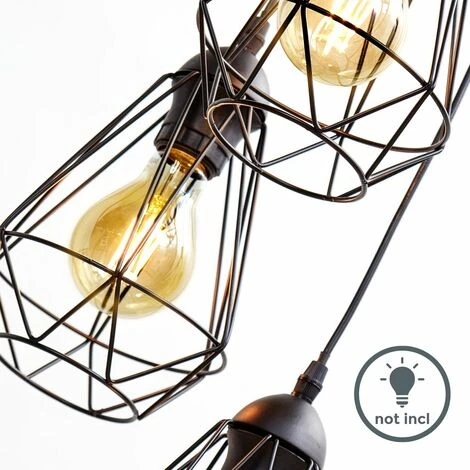 Coupon 🥰 B.K.LICHT Suspension Métal Trio Ronde Design Rétro éclairage Style Industriel Vintage Pour Ampoule E27 Max. 40W ✨ 5 Coupon 🥰 B.K.LICHT Suspension Métal Trio Ronde Design Rétro éclairage Style Industriel Vintage Pour Ampoule E27 Max. 40W ✨ – Image 5