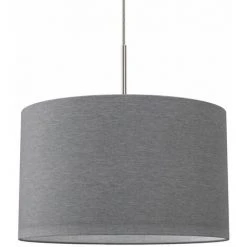 Offres 🤩 B.K.LICHT Suspension Textile éclairage Plafond Abat-jour Gris Salon Salle à Manger Douille E27 ❤️