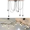 Sortie ❤️ AXHUP Suspension Luminaire 5 Tête Lustre Araignée Créatif Eclairage Décor Noir 🔔