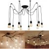 Grosses soldes 👏 AXHUP Lustre Araignée Suspension 10 Douille Lampe Luminaire Pour Restaurant Café Hôtel 🌟