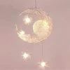 Coupon 🛒 STOEX Lustre Suspension Industrielle Lune étoiles LED Plafonnier Luminaire Aluminium Avec 5 Ampoules Pour Enfants Chambre (Lumière Blanche Chaude) 🔥